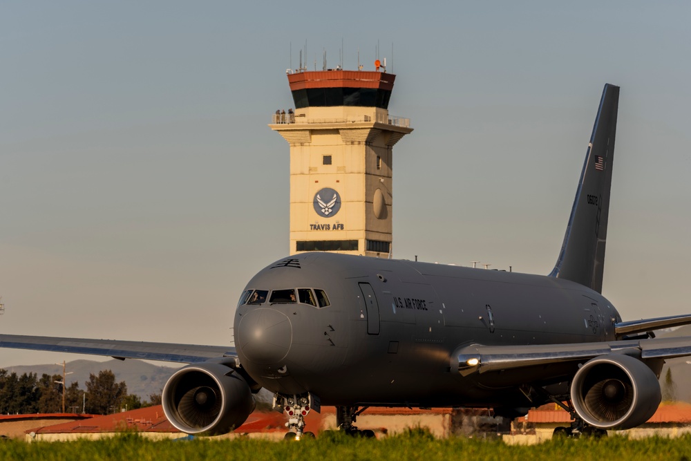 Travis AFB conducts combined KC-10, KC-46 integrated mission sortie training