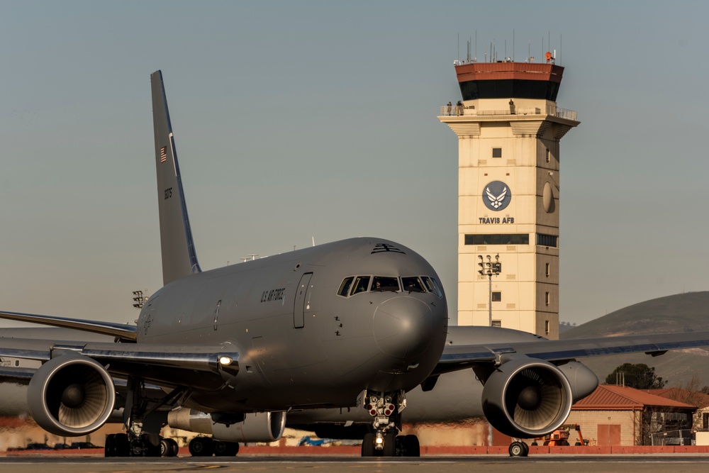 Travis AFB conducts combined KC-10, KC-46 integrated mission sortie training