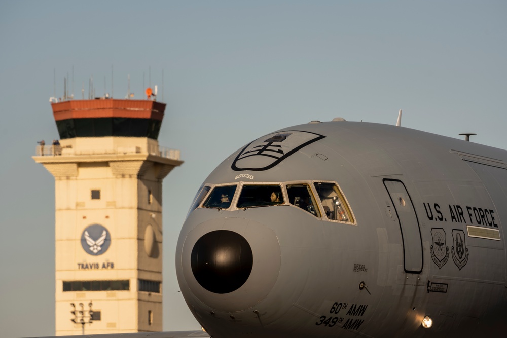 Travis AFB conducts combined KC-10, KC-46 integrated mission sortie training