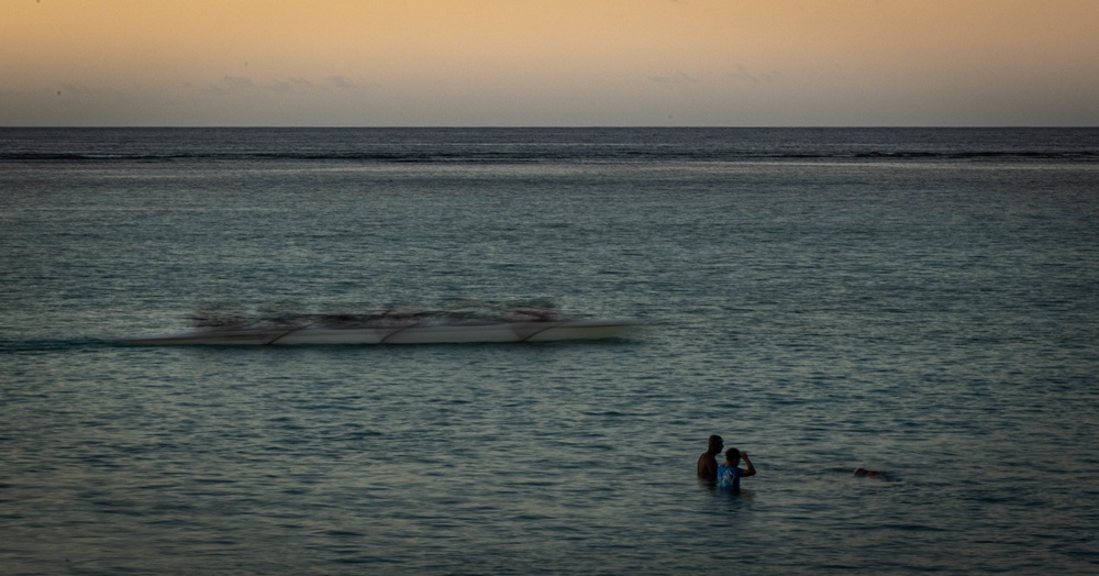 Residents and travelers visit the beaches of Guam