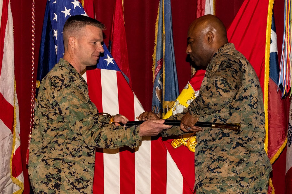 Sgt. Maj. Young Takes Sword of Office at MCAS Miramar