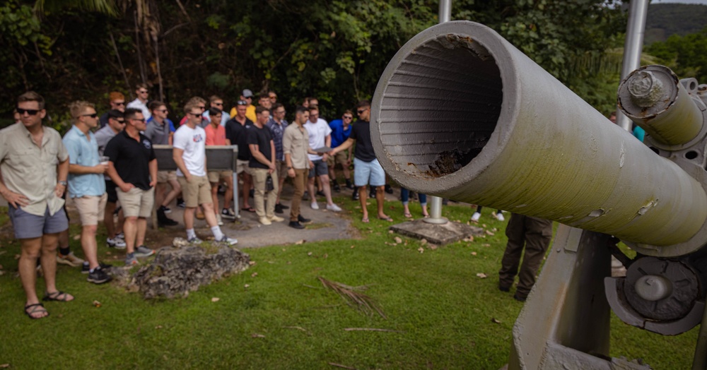 Marine with 2nd Marine Division tour the island of Guam