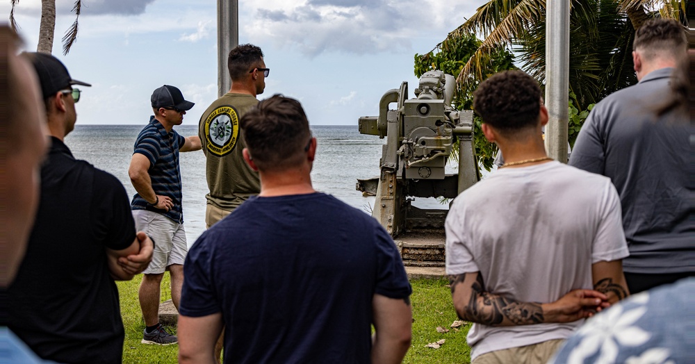 Marine with 2nd Marine Division tour the island of Guam