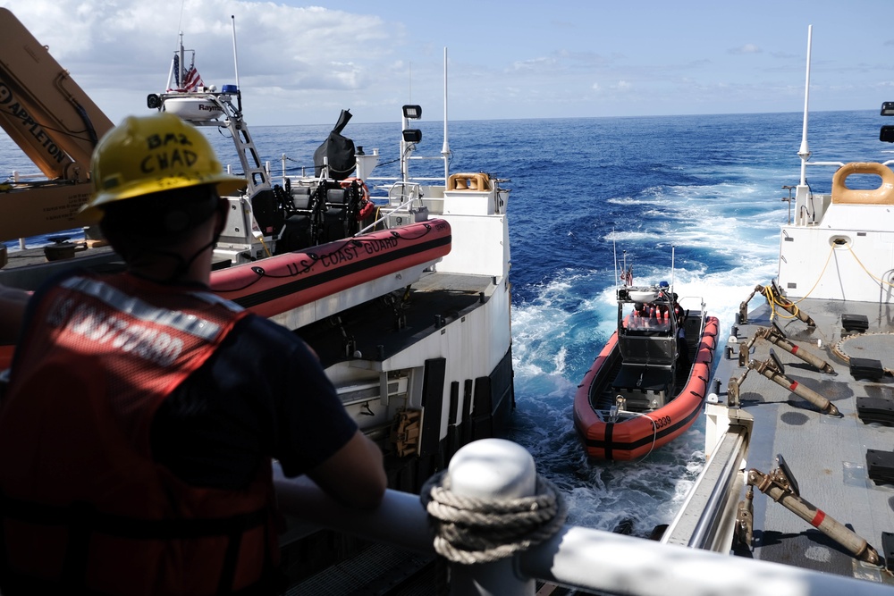 USCGC Stone’s crew conducts training underway