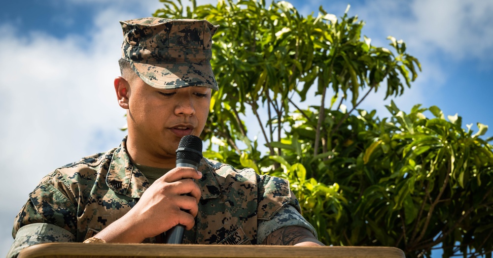 MCB Camp Blaz hosts a ribbon cutting ceremony rehearsal at Sabånan Fadang Burial Site