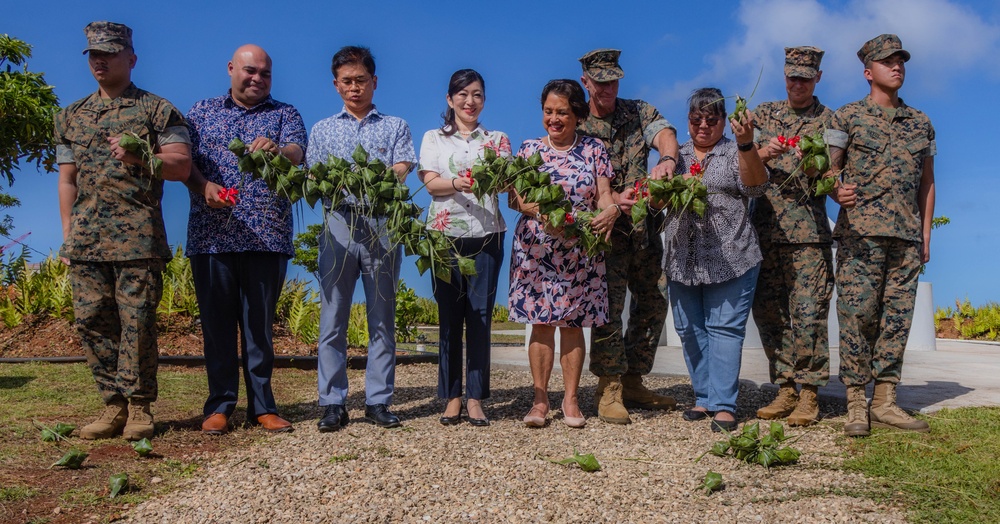 MCB Camp Blaz hosts a ribbon cutting ceremony at Sabånan Fadang Burial Site