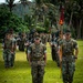 US Marines conduct a rehearsal for Marine Corps Base Camp Blaz Reactivation and Naming Ceremony