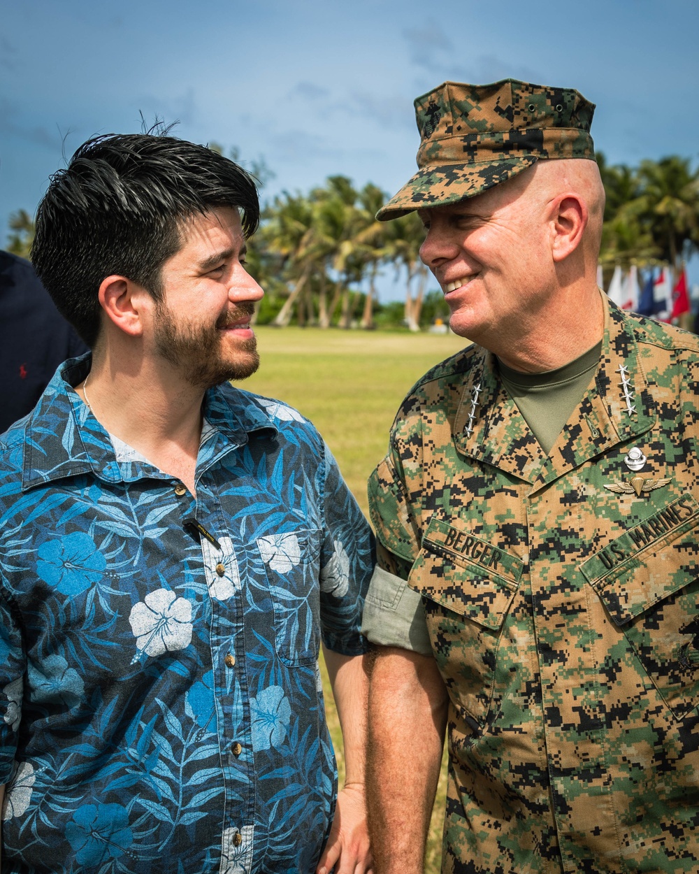 Marine Corps Base Camp Blaz becomes reactivated during a Reactivation and Naming Ceremony