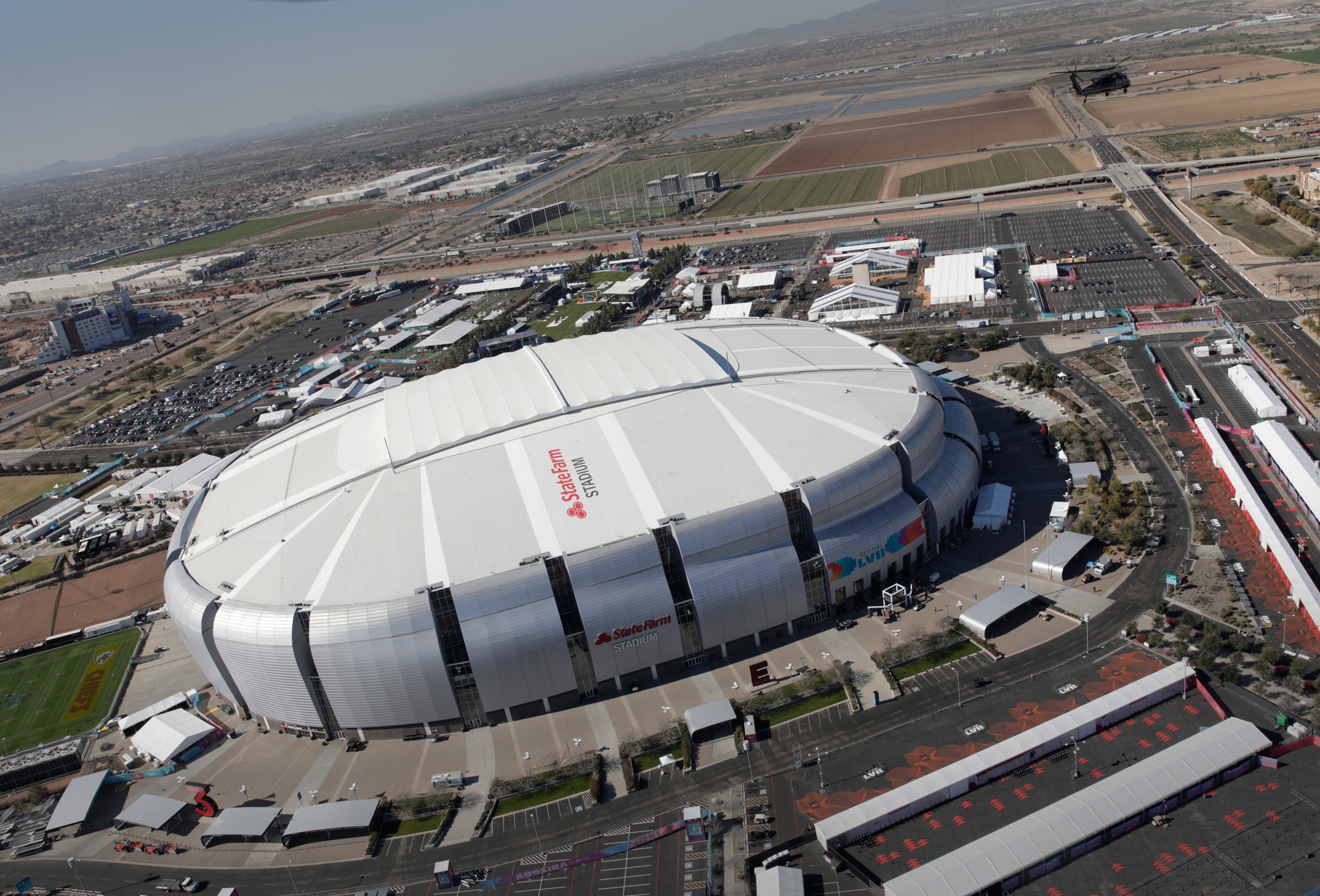 PHOTOS: State Farm Stadium Super Bowl Decor