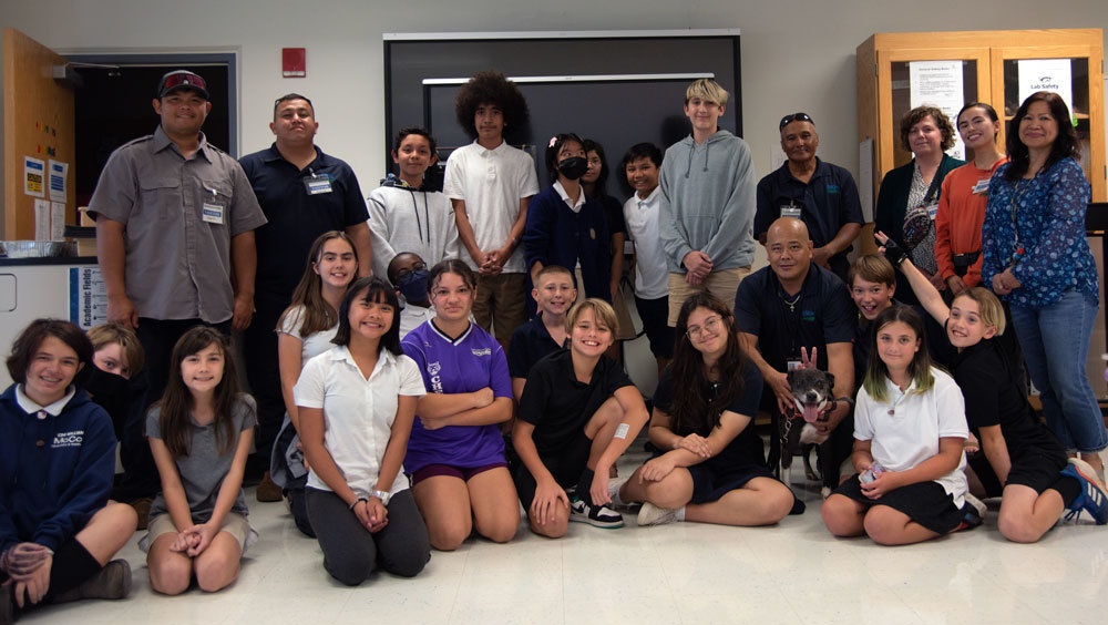 McCool School’s YES Program Poses For a Photo with USDA Staff