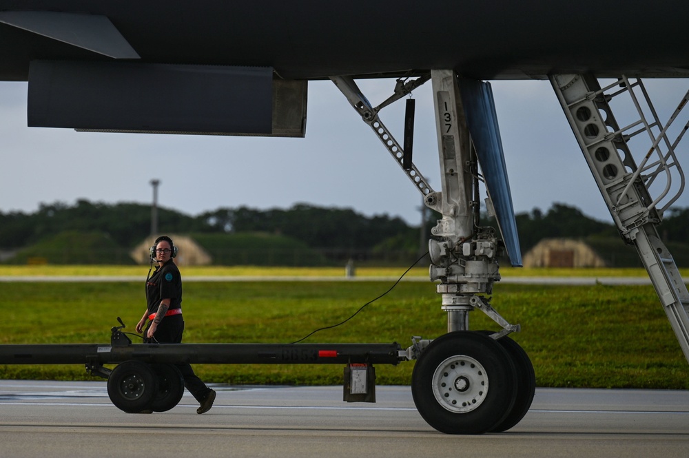 B-1B Lancers arrive to Andersen Air Force Base for Bomber Task Force