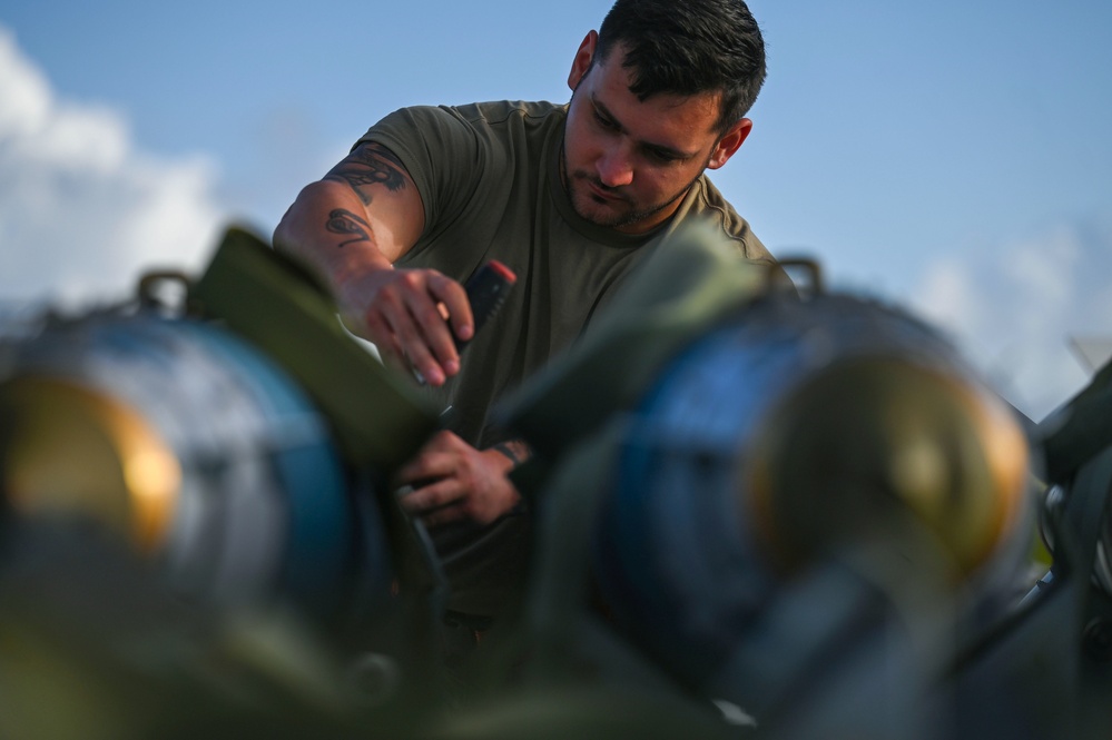 34th Expeditionary Bomb Squadron conducts bomb loading exercise