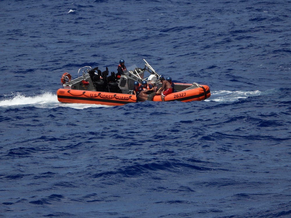 USCGC Myrtle Hazard crew rescues mariners from the water