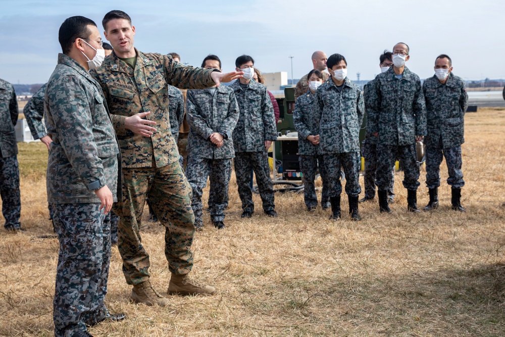 JASDF and U.S. Airmen Tour MACS-4’s ATNAVICS in Yokota