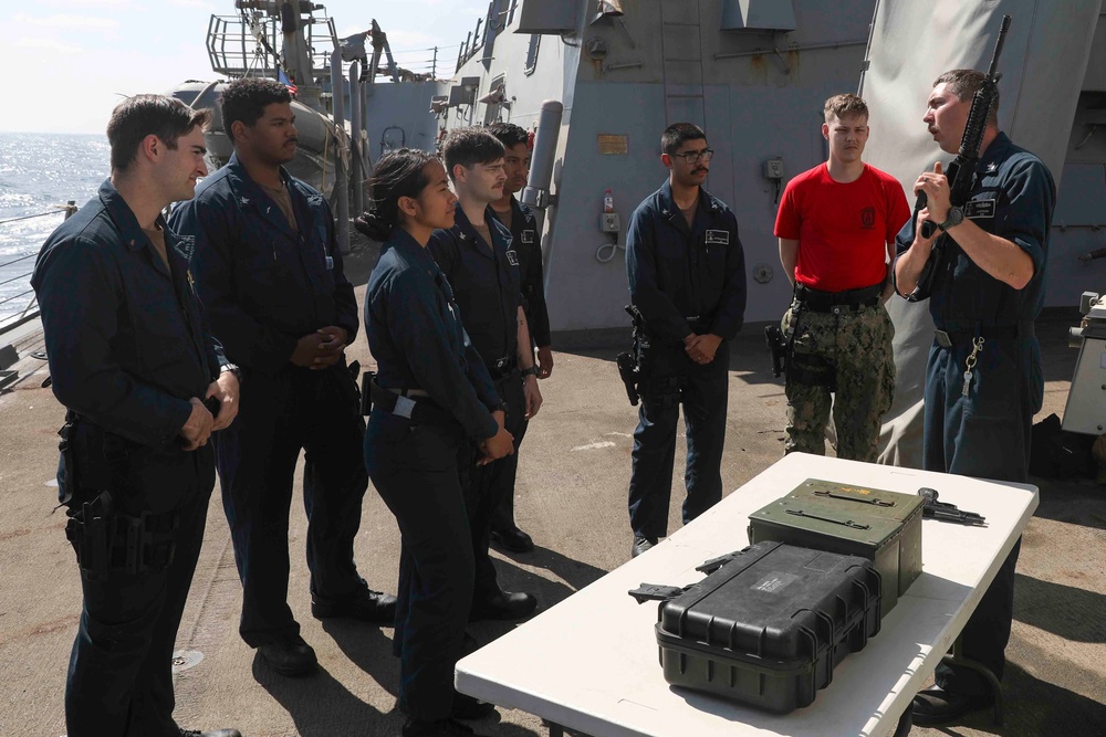 USS Truxtun Weapons Familiarization