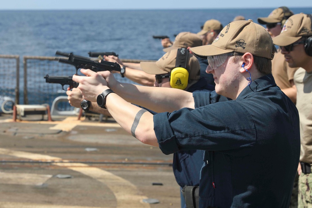 USS Truxtun Weapons Qualification