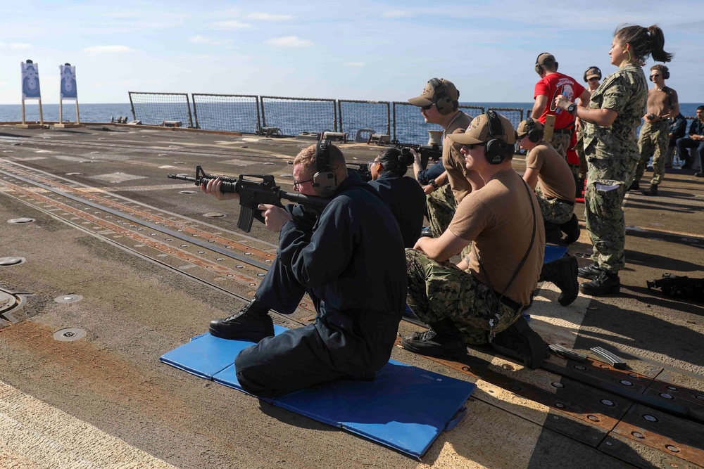 USS Truxtun Weapons Qualification