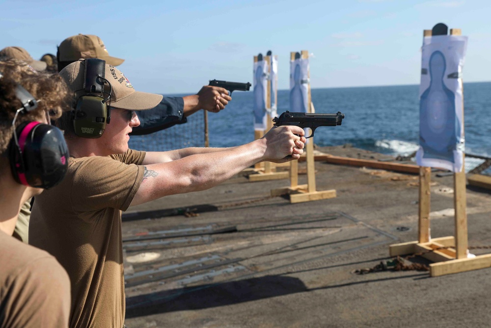 USS Truxtun Weapons Qualification