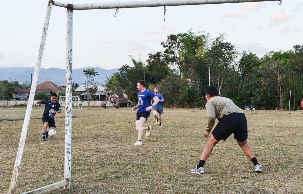 DPAA, Lao Citizens Build Relationships Through Soccer