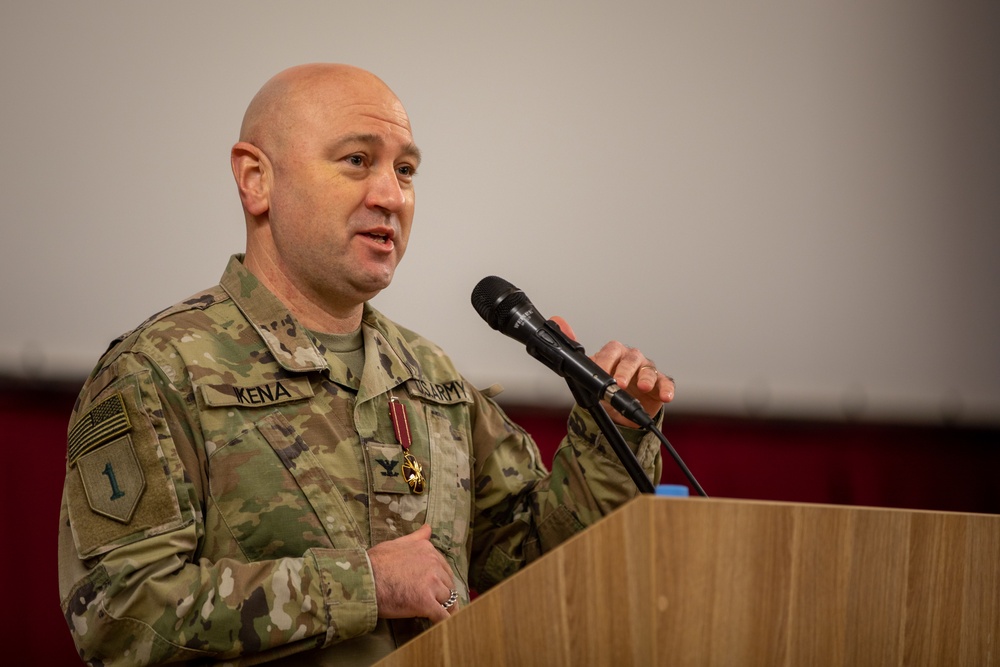 4th Infantry Division Artillery Takes Command from 1st Infantry Division in the Baltics Theater