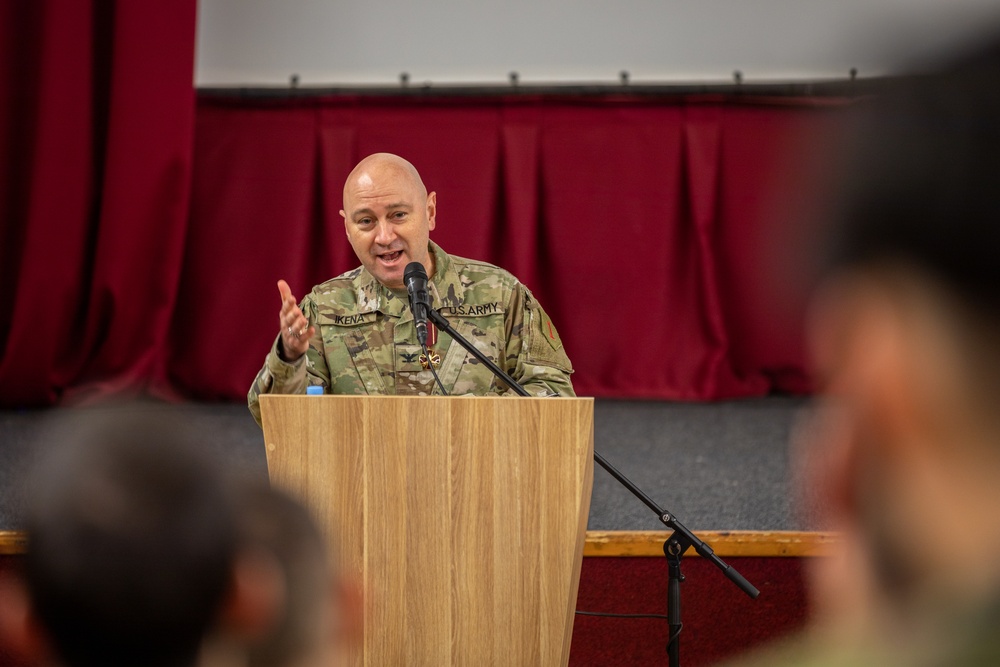 4th Infantry Division Artillery Takes Command from 1st Infantry Division in the Baltics Theater