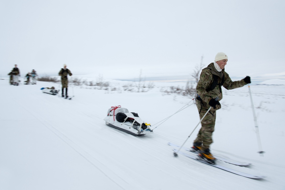 3rd ASOS special warfare Airmen conduct unsupported, sustained cold-weather training during Operation Agipen 2: Part II