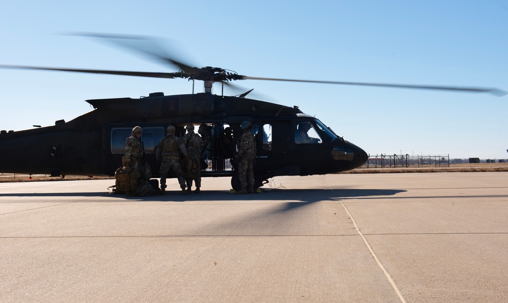 22 SFS conducts helo training with U.S. Army