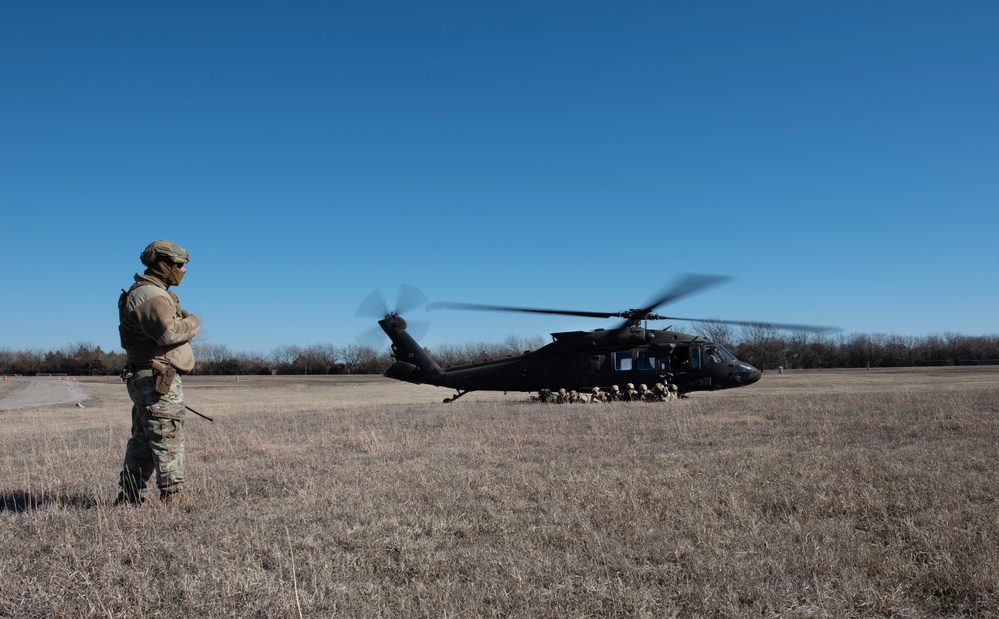 22 SFS conducts helo training with U.S. Army