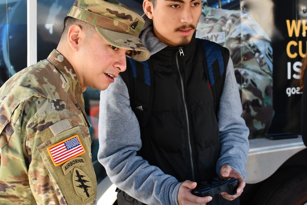 Soldiers from Baltimore Recruiting Company met with Students at Lansdowne High School