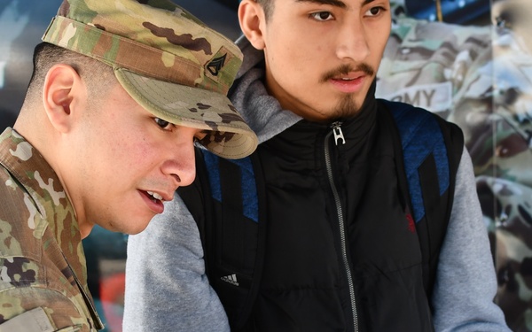 Soldiers from Baltimore Recruiting Company met with Students at Lansdowne High School