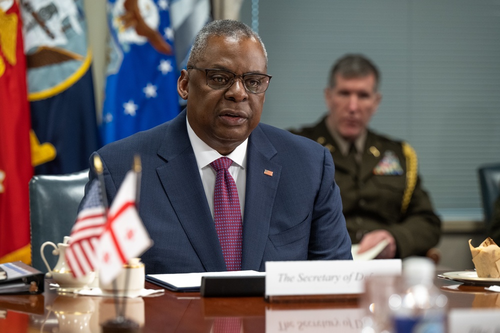Secretary Austin hosts Georgian Defense Minister