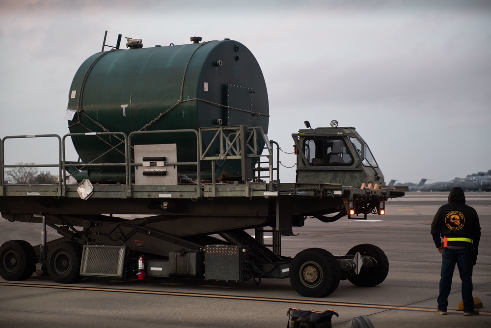 JB Charleston Airmen load critical infrastructure equipment bound for Ukraine