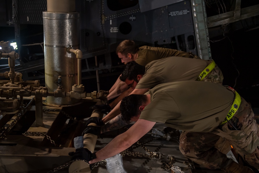 JB Charleston Airmen load critical infrastructure equipment bound for Ukraine