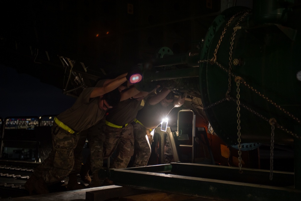 JB Charleston Airmen load critical infrastructure equipment bound for Ukraine