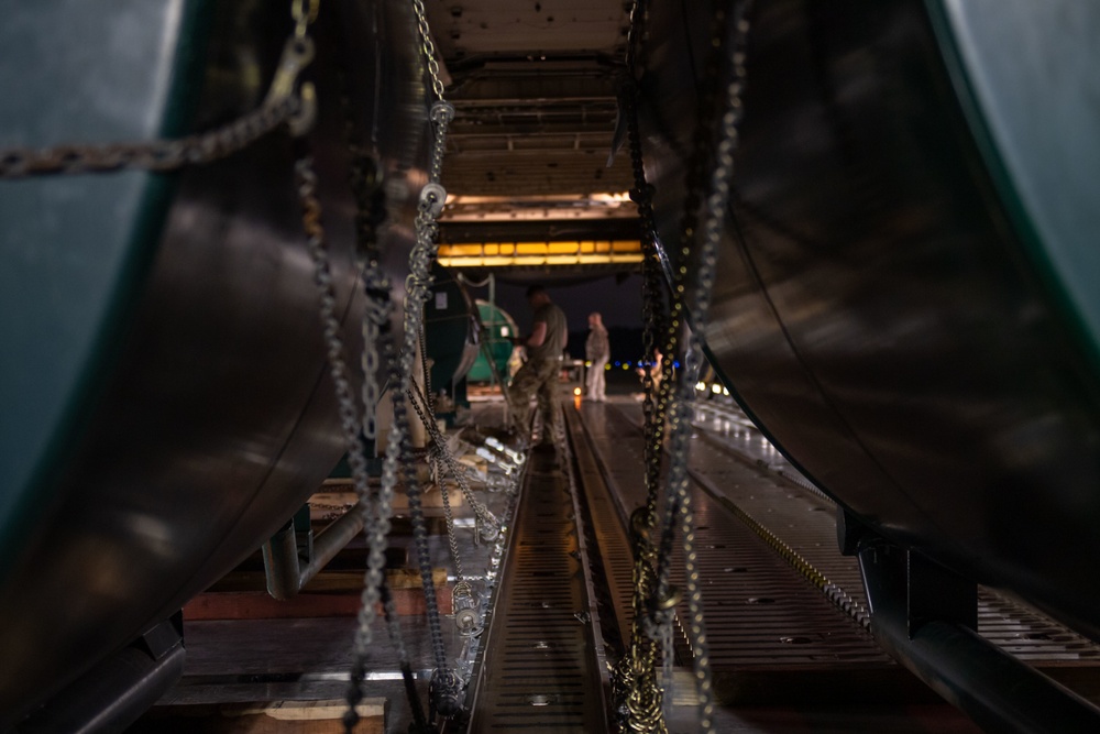 JB Charleston Airmen load critical infrastructure equipment bound for Ukraine