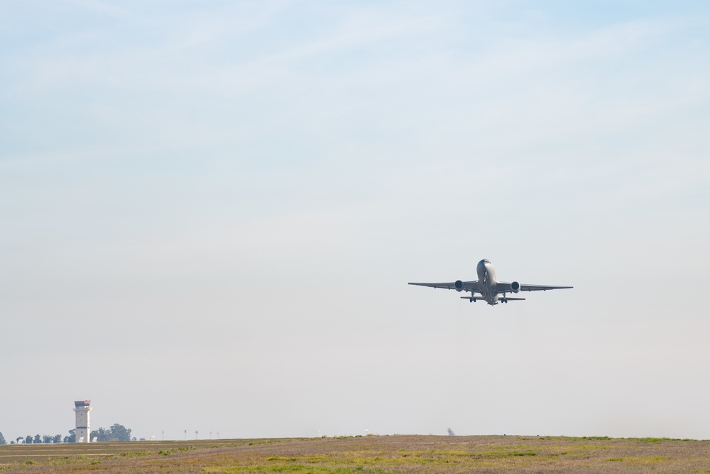 Travis AFB conducts combined KC-10, KC-46 integrated mission sortie training