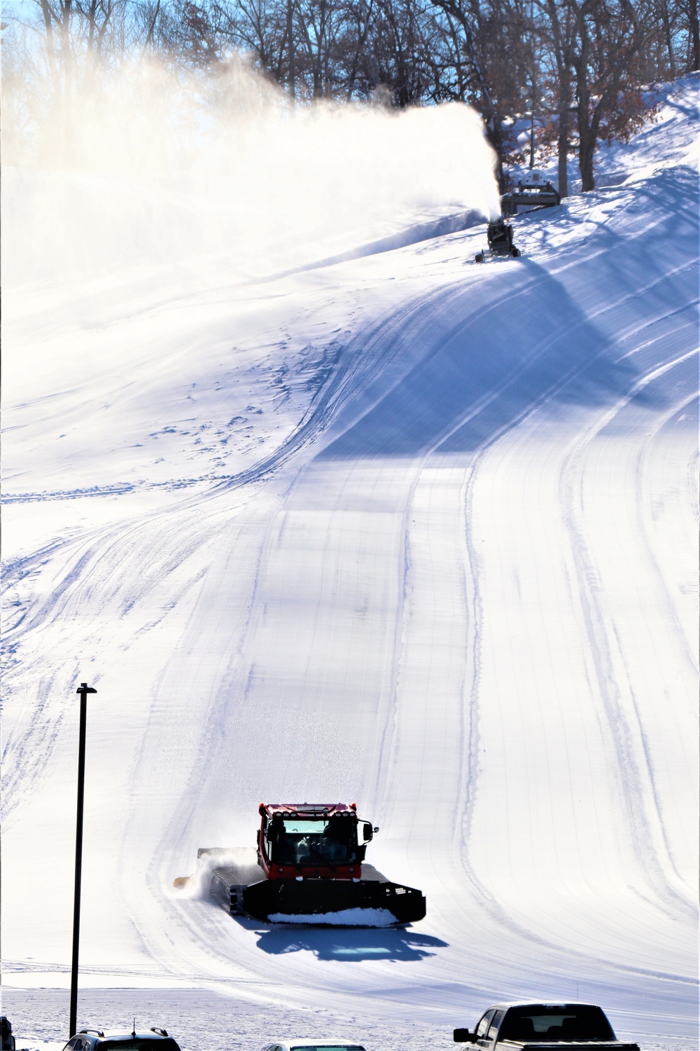 Whitetail Ridge Ski Area staff prepares area for operations