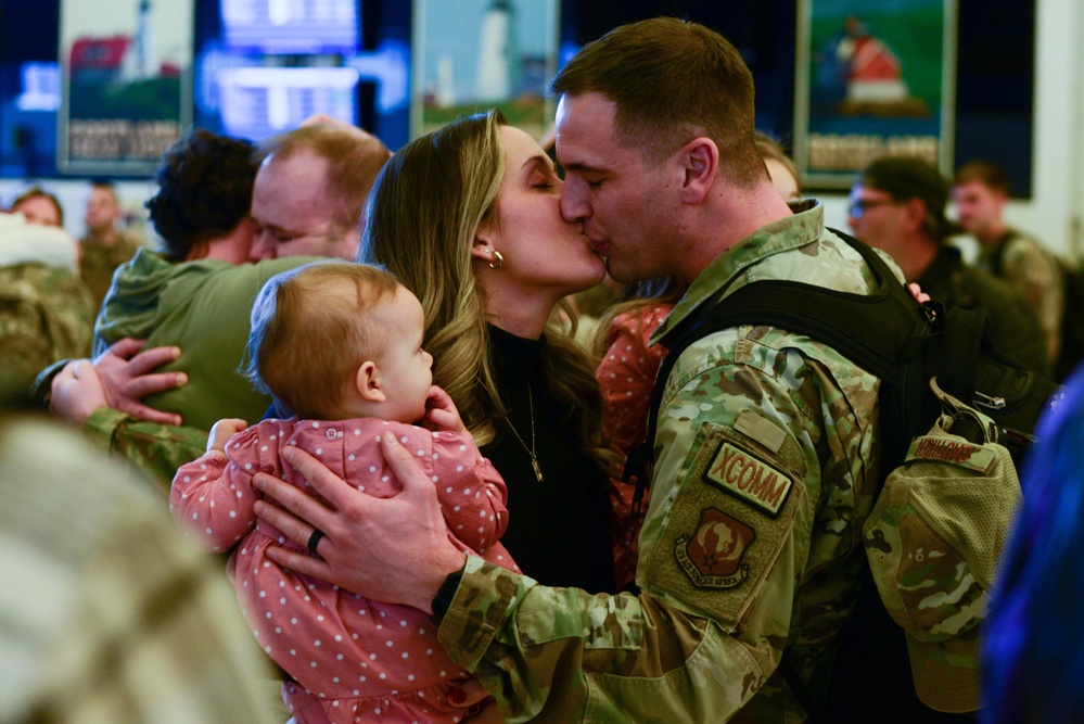 Maine Air National Guard personnel return from six-month deployment