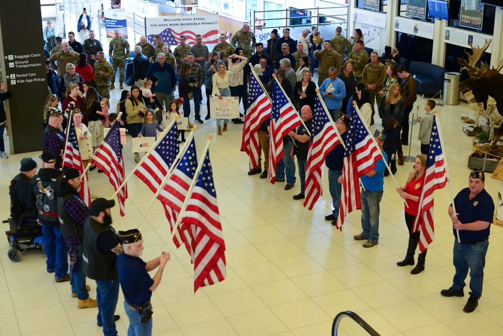 Maine Air National Guard personnel return from six-month deployment