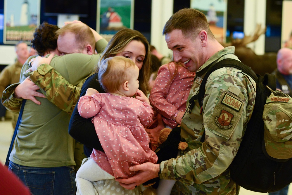 Maine Air National Guard personnel return from six-month deployment