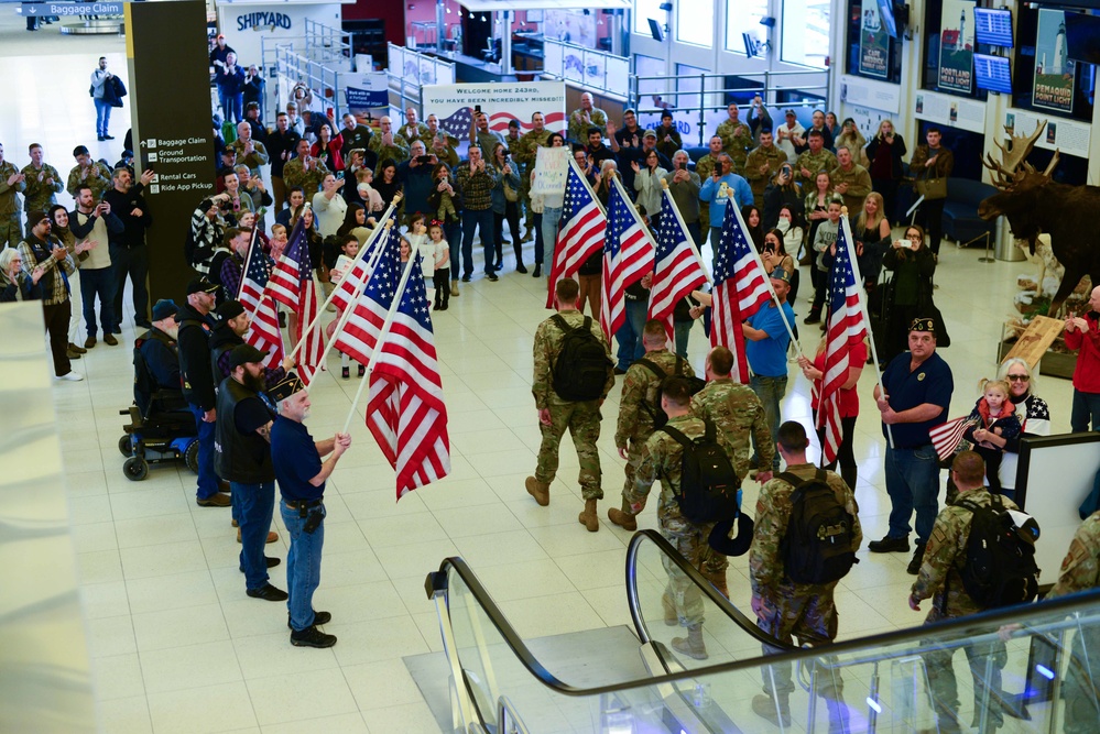 Maine Air National Guard personnel return from six-month deployment