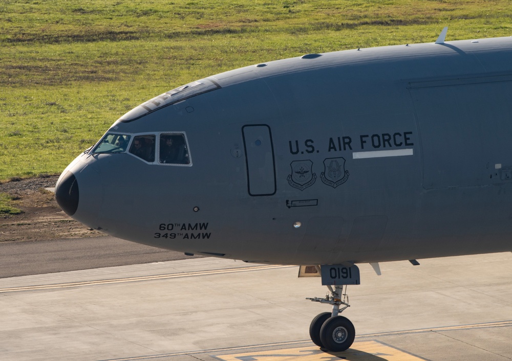 Travis AFB conducts combined KC-10, KC-46 integrated mission sortie training