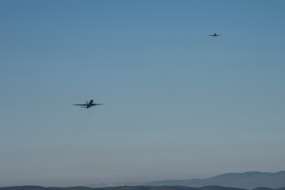 Travis AFB conducts combined KC-10, KC-46 integrated mission sortie training