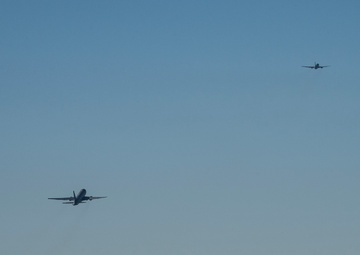 Travis AFB conducts combined KC-10, KC-46 integrated mission sortie training