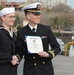 Re-enlistment ceremony aboard Battleship Wisconsin