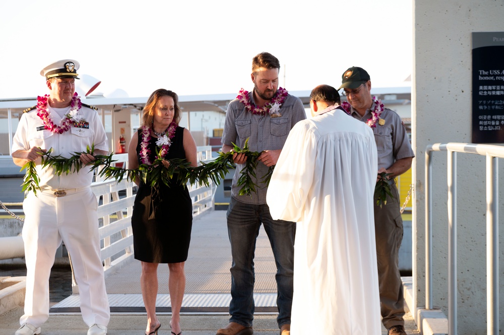 Completion of Dock Ceremony at the Pearl Harbor National Memorial