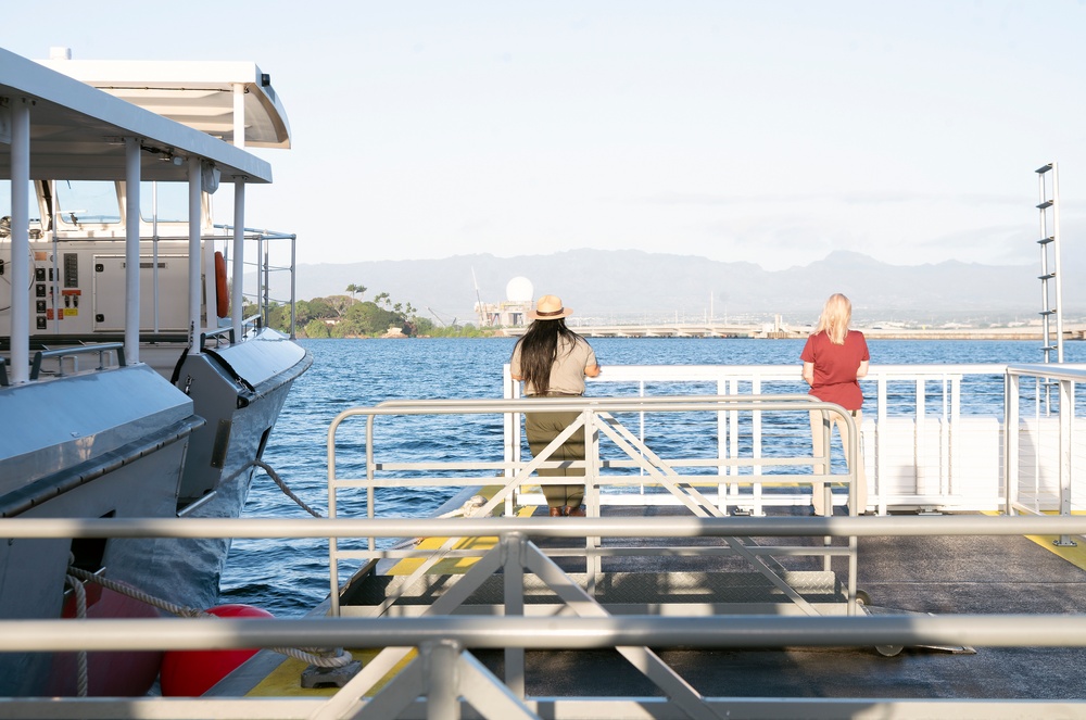 Completion of Dock Ceremony at the Pearl Harbor National Memorial