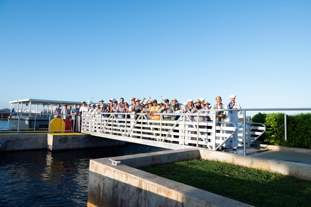 Completion of Dock Ceremony at the Pearl Harbor National Memorial