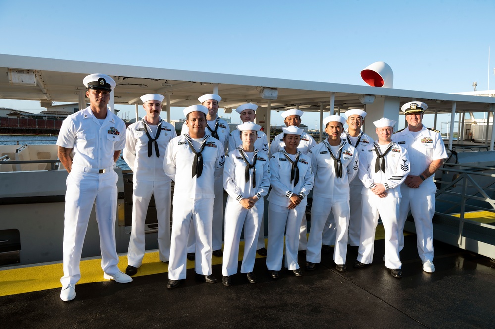 Completion of Dock Ceremony at the Pearl Harbor National Memorial