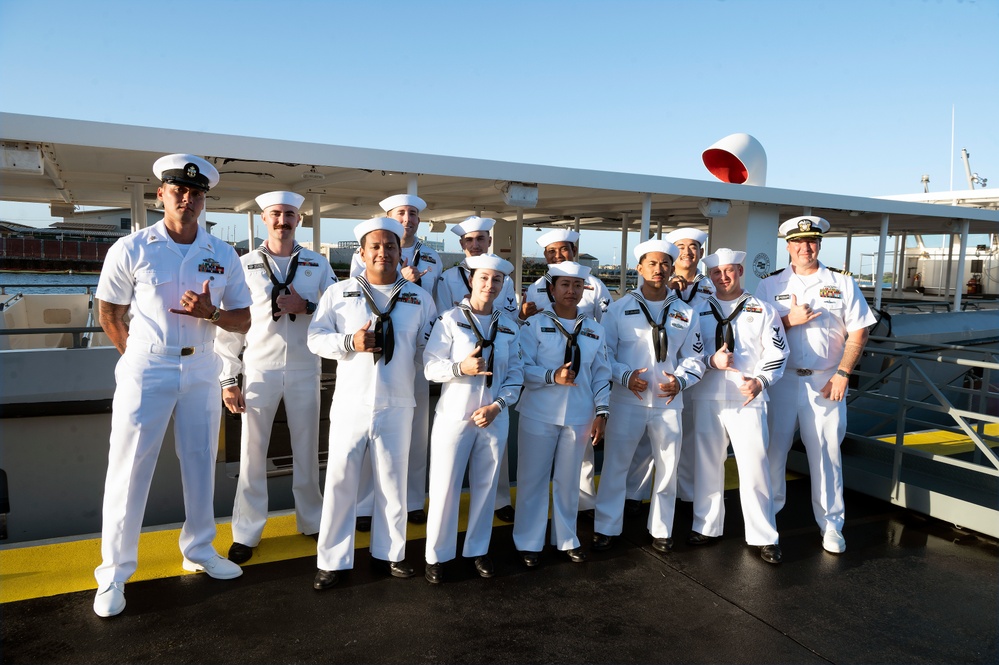 Completion of Dock Ceremony at the Pearl Harbor National Memorial